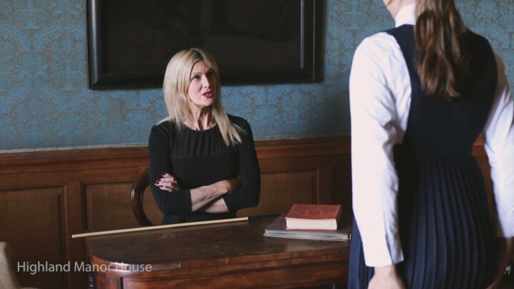 Screenshot 1 from Bella Bird’s Sore Caned Bottom Receives 20 More Strokes – Highland Manor House