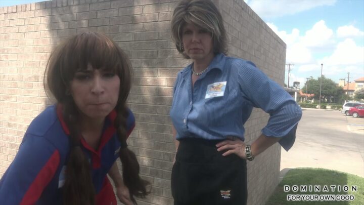 Screenshot 5 from Fast Food Spanking POV: Humiliating Double Domination