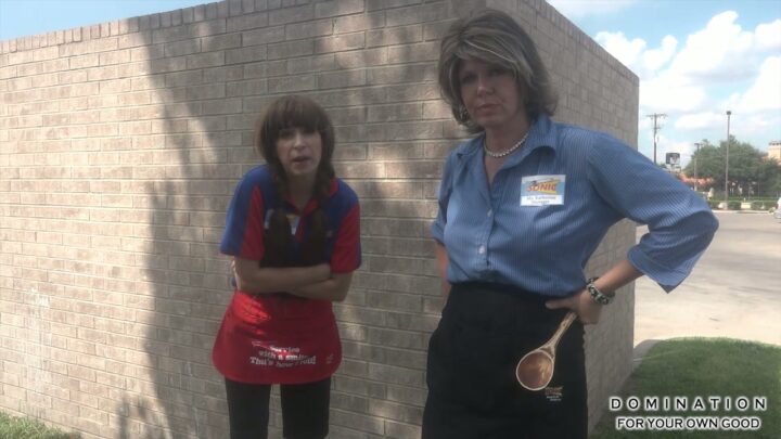 Screenshot 6 from Fast Food Spanking POV: Humiliating Double Domination
