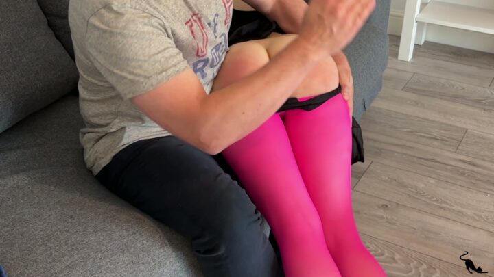 Screenshot 7 from Priorities Part 1: Kinia Spanked Over Pink Tights – Kitty Productions