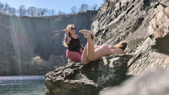 Screenshot 2 from Rabbit’s First Birching: Ava Von Medisin’s Outdoor Domination