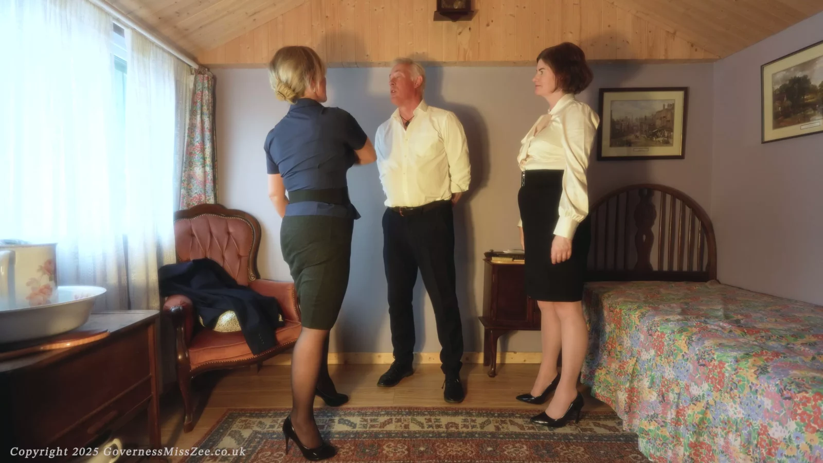 Screenshot 2 from Stoute Vriendje Betrapt: Oorvijg & Sappige Kus - Miss Zee & Clara