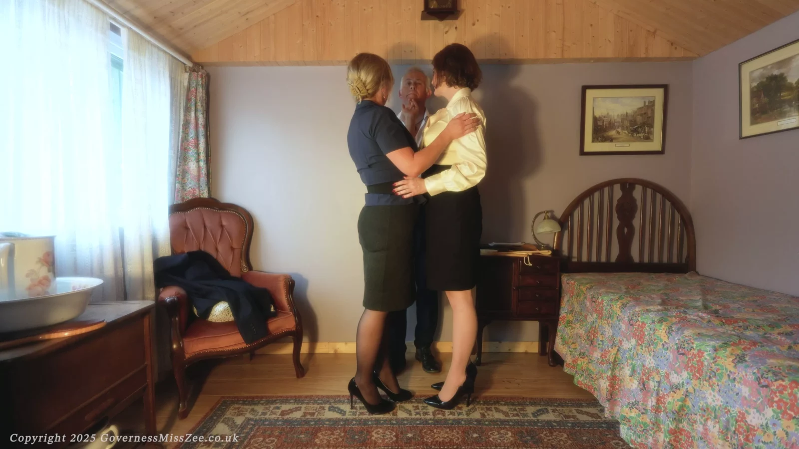 Screenshot 5 from Stoute Vriendje Betrapt: Oorvijg & Sappige Kus - Miss Zee & Clara