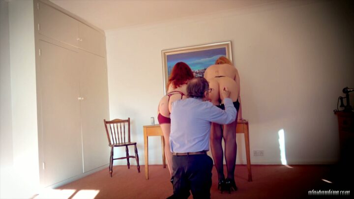 Screenshot 5 from Ariel & Zoe’s Intimate Uniform Inspection & Spanking Ritual