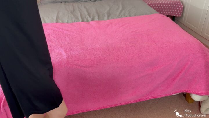 Screenshot 3 from Kinia’s Untidy Bedroom Attitude Earns Bare Bottom Spanking – Kitty Productions