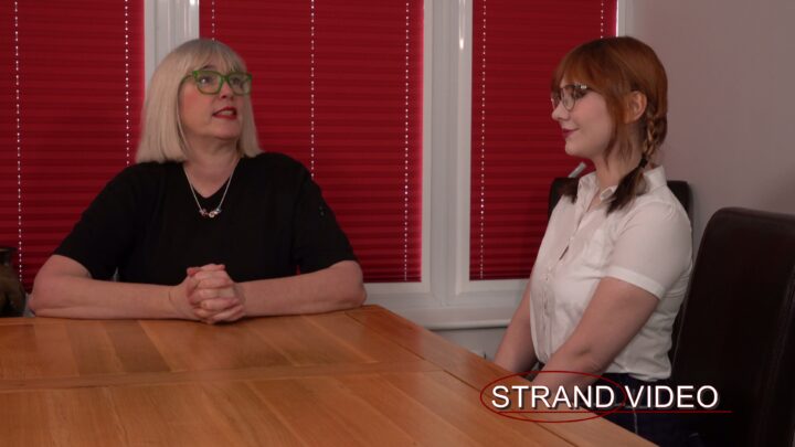 Screenshot 1 from Kat’s Naughty New Pupil Spanking with Sarah Stern | Spankingsarah