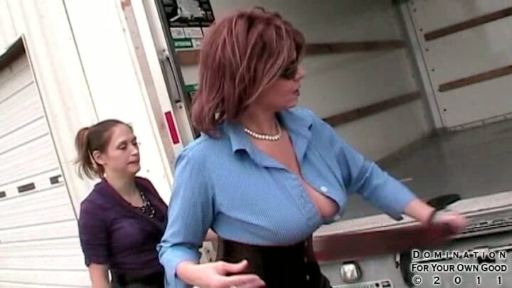 Screenshot 7 from You’re Fired: Double Domme Spanking Punishment – Katherine Worthington