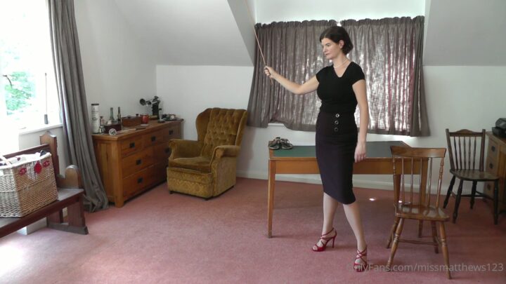 Cane Swishing with Clara Hewitt: A Playful Tease