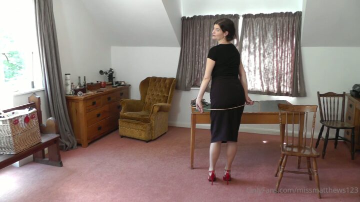 Screenshot 8 from Cane Swishing with Clara Hewitt: A Playful Tease