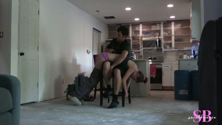 Screenshot 5 from Bunnie’s Pre-Airport Reminder Spanking – SaintBunnie