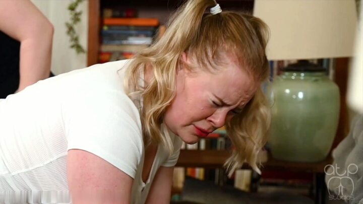 Screenshot 4 from Angry Wife Spanks Cheating Stevie Rose – TroubleMaker Paddling