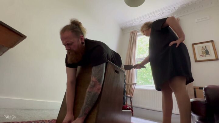 Screenshot 7 from Nosy Handyman Strapped by Miss Iceni – Domestic Discipline