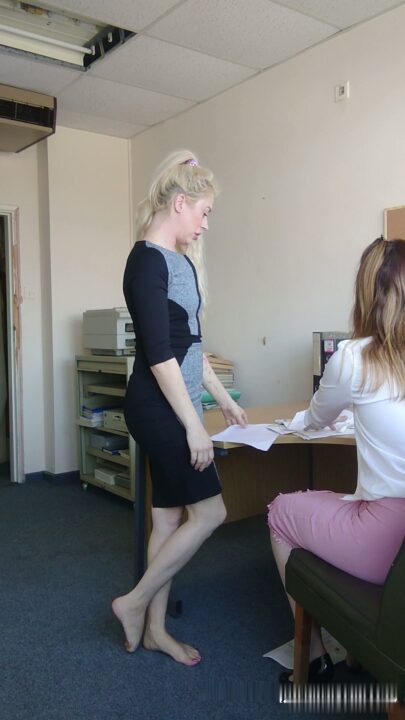 Screenshot 1 from Charlotte Appleby: Lazy Paris Office Worker Spanked by Asa Jones
