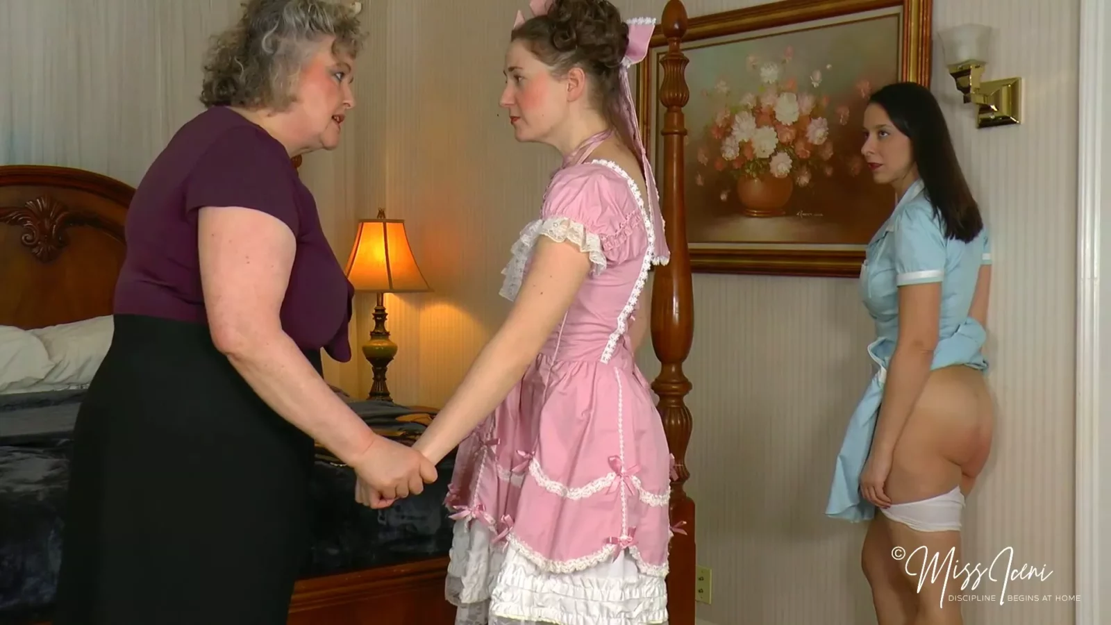 Captura de pantalla 4 de Madam’s Furious Caning Lesson for Brothel Girls | At Home with Miss Iceni