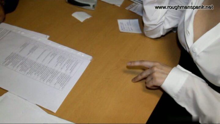 Screenshot 1 from Reception Secretary Spanked for Job: Rough Man Spank