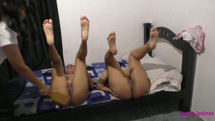 Screenshot 6 from Sofia & Carmen Paddled Standing: Custom Spanking Order 83