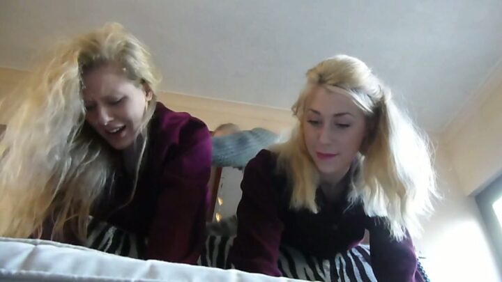 Screenshot 8 from Naughty Schoolgirls Charlotte & Amber Spanked for Forging Reports