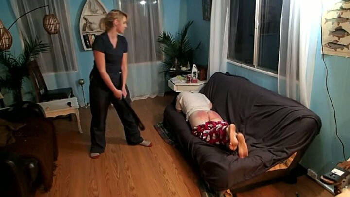 Screenshot 4 from Kira Belts Missy in Severe Punishment – 4 Blushing Cheeks