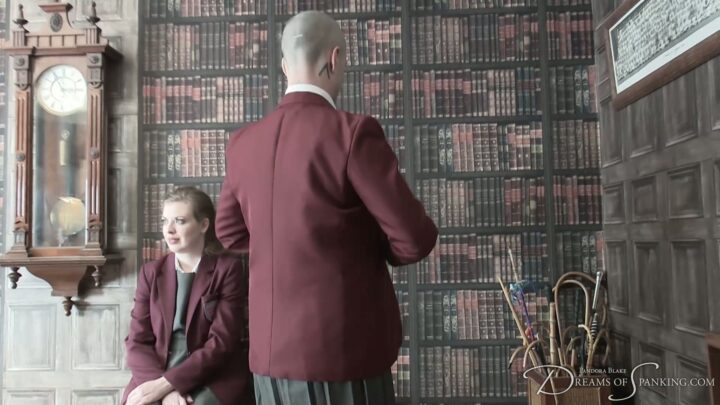 Screenshot 1 from Sadistic School Secretary: Behind the Scenes Spanking Antics