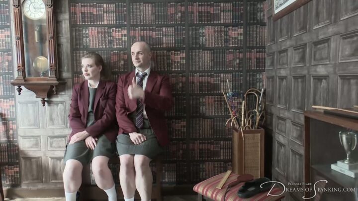 Screenshot 2 from Sadistic School Secretary: Behind the Scenes Spanking Antics