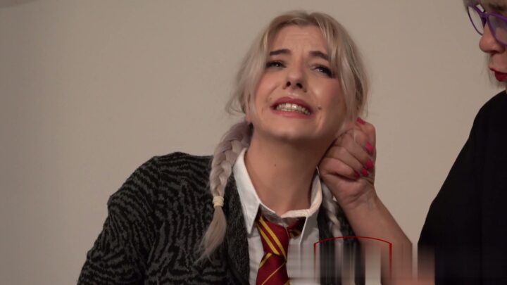 Screenshot 7 from Ear-Pulling Punishment for Gabie’s Rude Doodles | Spankingsarah