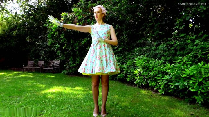 Screenshot 1 from Ariel Anderssen & Amelia Jane Rutherford: Embarrassed in Lingerie & Spanked Outdoors