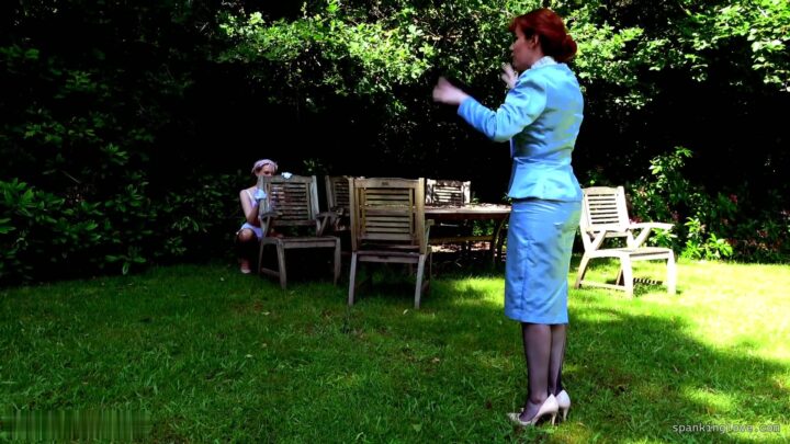 Screenshot 4 from Ariel Anderssen & Amelia Jane Rutherford: Embarrassed in Lingerie & Spanked Outdoors