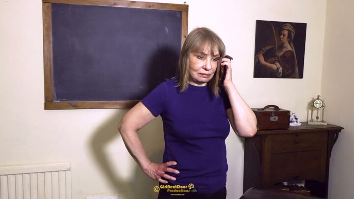 Screenshot 1 from A Short Sharp Shock: Outdoor Caning by Miss Svenson