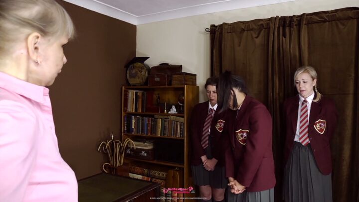 Screenshot 3 from Badly Behaved Girls Caned and Spanked by Miss Svenson (Full Film)