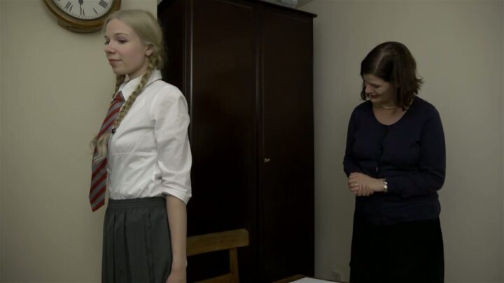 Screenshot 7 from Lola Olivier Caned by Strict Headmistress | Miss Svenson’s Clips