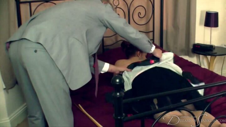 Screenshot 4 from Mila’s Frightened Caning Before Dinner – Dreamsofspanking