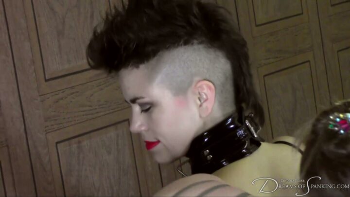 Screenshot 4 from Meet Ms Vixxxen: Latex Pandora Spanks in Sheer Knickers
