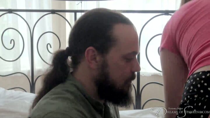 Screenshot 1 from Alex' perspectief: Spanking Redemption met Alex Knight