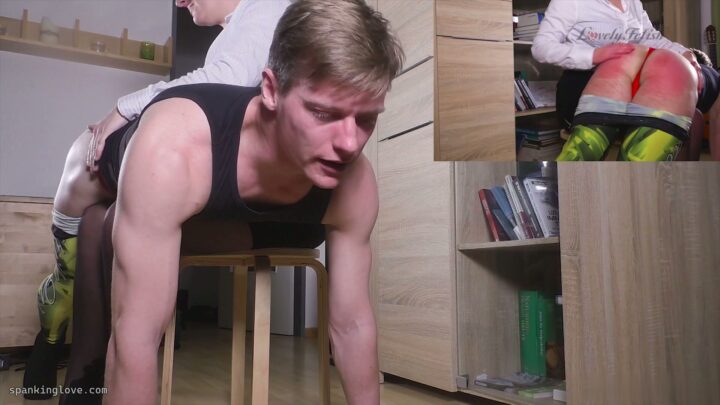 Screenshot 6 from FEMDom! Lara Spanks Aron OTK – DS