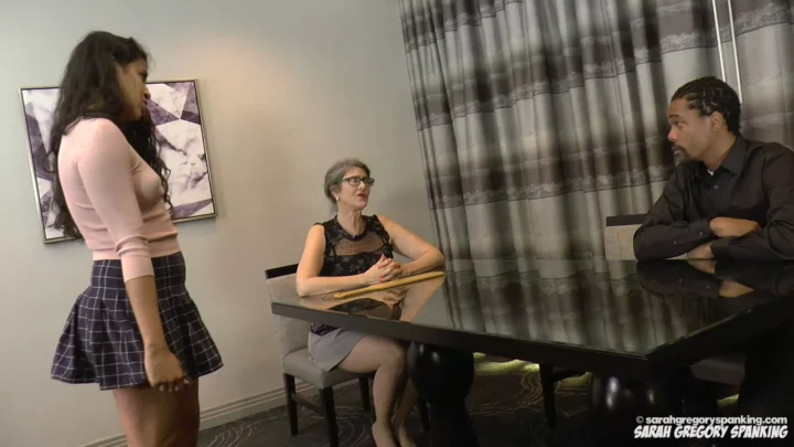 Screenshot 1 from Cleo Spanked At School — Sarah Gregory Spanking
