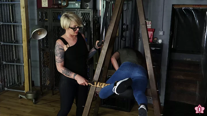 Screenshot 6 from Mistress Baton Breaks Paddle on Mila